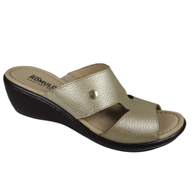 Romulo Sandalia Cuero Metal Arena Mujer Talla 35 Ref 5134 